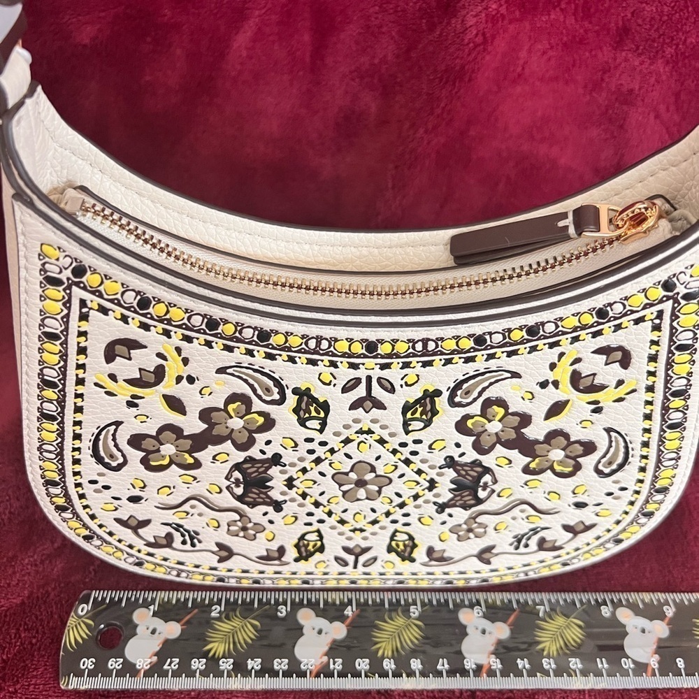 TORY BURCH•EMERSON LEATHER PRINTED SHOULDER BAG - Picture 11 of 15